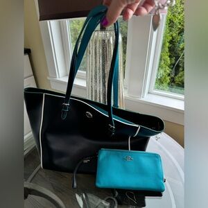 Coach tote and wallet